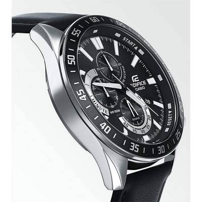 Casio Ρολόι Edifice Χρονογράφος με Μεταλλικό Μπρασελέ EF-539D-1AVEF