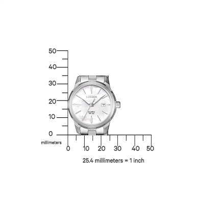 Γυναικείο Ρολόι CITIZEN με Ασημί Μπρασελέ EU6070-51D
