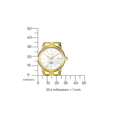 Γυναικείο Ρολόι CITIZEN Elegance με Δίχρωμο Μπρασελέ EU6072-56D