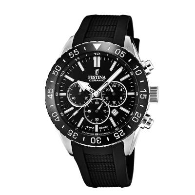 Ανδρικό Ρολόι Festina Ceramic με Χρονόμετρο F20515/2