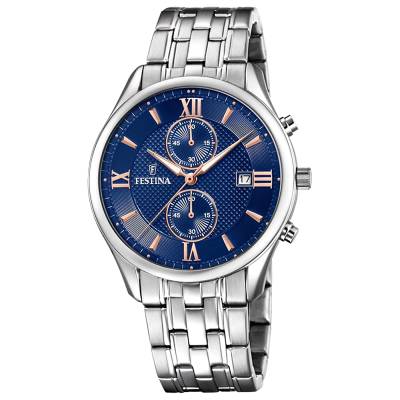 Ρολόι Festina CHRONOGRAPH με Μπλε Καντράν F6854/6
