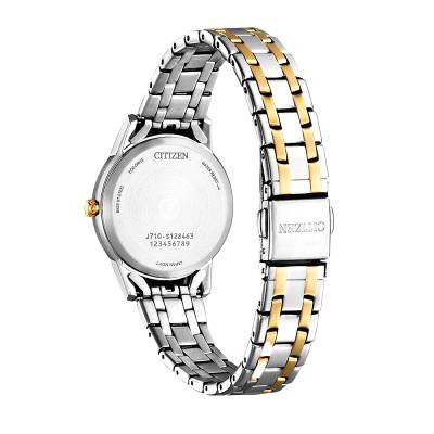 CITIZEN Eco-drive με Δίχρωμο Μπρασελέ FE1246-85A