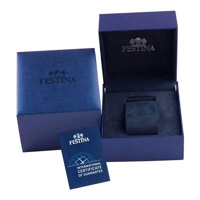 Festina Prestige με Μαύρο Δερμάτινο Λουράκι F20519/4