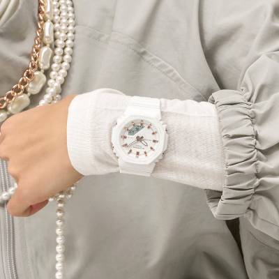 CASIO Ρολόι G-SHOCK σε Λευκό Χρώμα GMA-P2100M-7AER