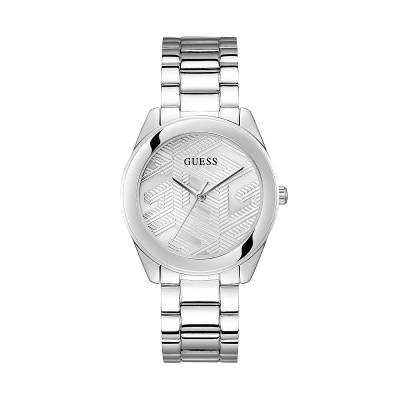 Ρολόι Guess CUBED με Ασημί Μπρασελέ GW0606L1