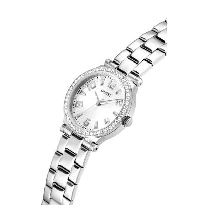 Ρολόι Guess CHIME  με Ασημί Μπρασελέ GW0867L1