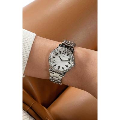 Ρολόι Guess FAWN με Ασημί Μπρασελέ GW0686L1