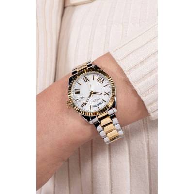 Ρολόι Guess LUNA με Δίχρωμο Μπρασελέ GW0308L6