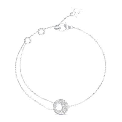 GUESS STEEL BLOOMING SUMMER JUBB05224JWRHL Βραχιόλι με Πέτρες