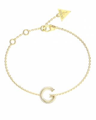 GUESS STEEL G CRYSTAL JUBB05442JWYGL Βραχιόλι με Λογότυπο