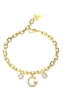 GUESS STEEL G CRYSTAL Βραχιόλι Με Τρία Κρεμαστά JUBB05445JWYGL