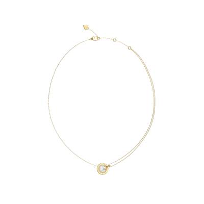 GUESS Κολιέ STEEL G CRYSTAL με Λογότυπο JUBN05437JWYGT-U