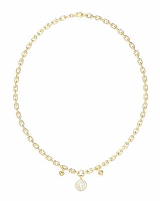 GUESS STEEL TALISMAN Κολιέ Χρυσό Με Καρδιές JUBN06196JWYGT/U