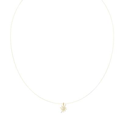 GUESS STEEL GALAXY JUBN05563JWYGT/U Κολιέ Χρυσό Με Σχέδιο Με Πέτρες