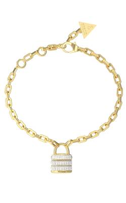 GUESS STEEL GUESS MY SECRET Βραχιόλι Με Λουκέτο και Πέτρες JUBB05406JWYGL/U