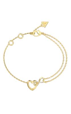 GUESS STEEL ICONIQUE Βραχιόλι Με Καρδιά και Πέτρες JUBB05531JWYGL /U