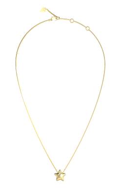 GUESS STEEL ICONIQUE Κολιέ Χρυσό Με Αστέρι Και Λογότυπο JUBN05545JWYGT/U