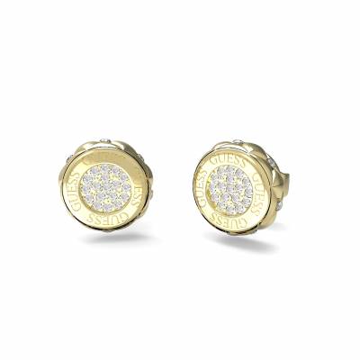 GUESS STEEL STYLISH GUESS JUBE04595JWYGT/U Σκουλαρίκια Χρυσά Με Πέτρε