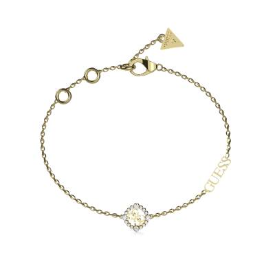 GUESS STEEL SEASHELL JUBB04644JWYGL Βραχιόλι με Λογότυπο