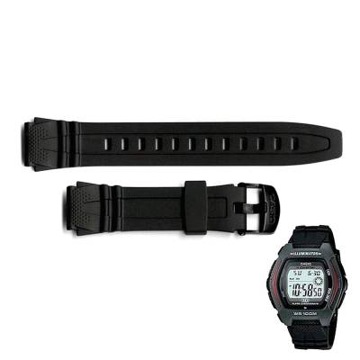 Casio Καουτσούκ Λουράκι Μαύρο 18mm W-800H