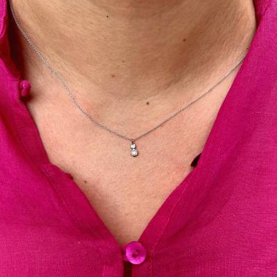 Χρυσό Κολιέ Ekan με Διαμάντια 0,05ct ΧΚ4970