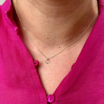 Χρυσό Κολιέ Ekan με Κοριτσάκι και Διαμάντια 0,02ct ΧΚ5163