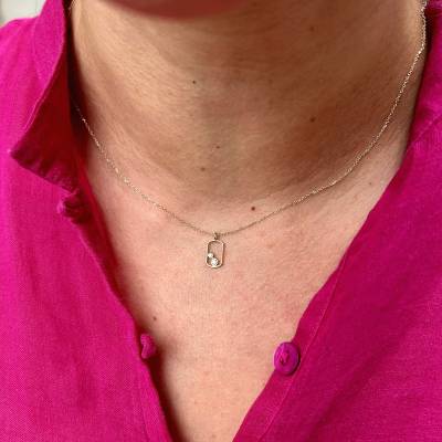 Χρυσό Κολιέ Ekan σε Καρδιά με Διαμάντια 0,02ct ΧΚ4970
