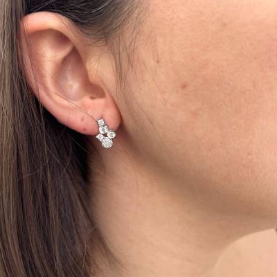 Χρυσά Σκουλαρίκια με Πέτρες Ζιργκόν 14 Καράτια 5fav.655106bor