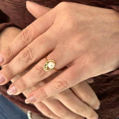 Χρυσό Δαχτυλίδι 14 Καρατίων με Διαμάντια ΧΔ1151