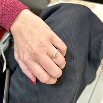 Χρυσό Δαχτυλίδι Λουστρέ 14 Καρατίων