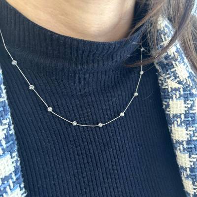 Χρυσό Κολιέ με Κρίκους 14 Καράτια 5res.03.568712c