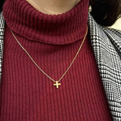 Κολιέ Μονόγραμμα 9 Καρατίων με Ζιργκόν