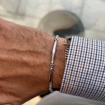 Σταθερή Χειροπέδα Λουστρέ 9 Καράτια 3bo.1860b