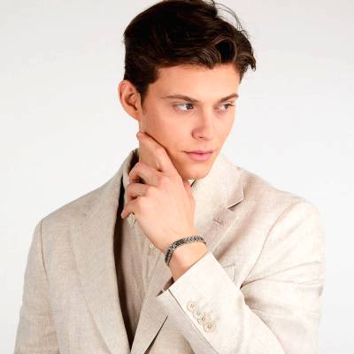 Ανδρικό Βραχιόλι Maserati ICONIC με Λογότυπο JM225AVD86