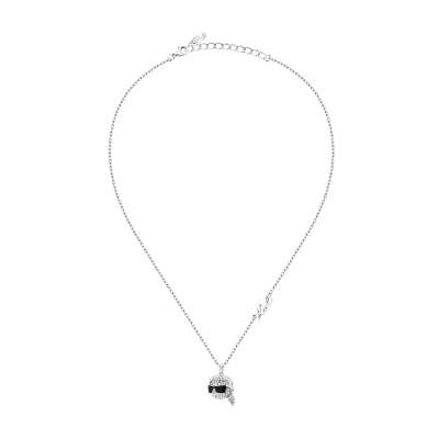 KARL LAGERFELD CHARMS Γυναικείο Κολιέ Ασημένιο Με Σχέδιο Και Λογότυπο
