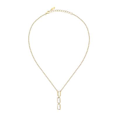 KARL LAGERFELD CRYSTALS Γυναικείο Κολιέ Χρυσό Με Σχέδιο Με Πέτρες