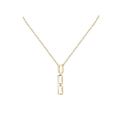 KARL LAGERFELD CRYSTALS Γυναικείο Κολιέ Ασημένιο Με Σχέδιο Με Λογότυπο