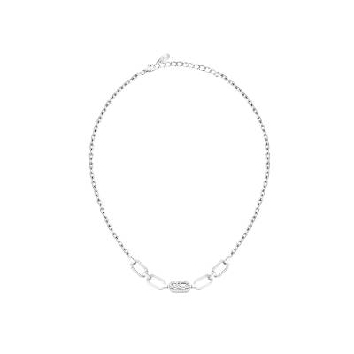 KARL LAGERFELD CRYSTALS Γυναικείο Κολιέ Ασημένιο Με Σχέδιο Με Λογότυπο