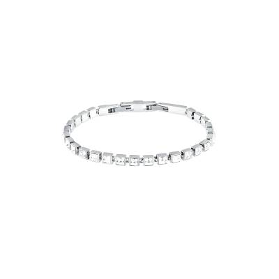 KARL LAGERFELD CRYSTALS Γυναικείο Βραχιόλι Ασημένιο Με Άσπρες Πέτρες