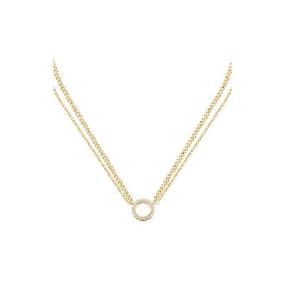 KARL LAGERFELD CRYSTALS Γυναικείο Κολιέ Χρυσό Με Πέτρες