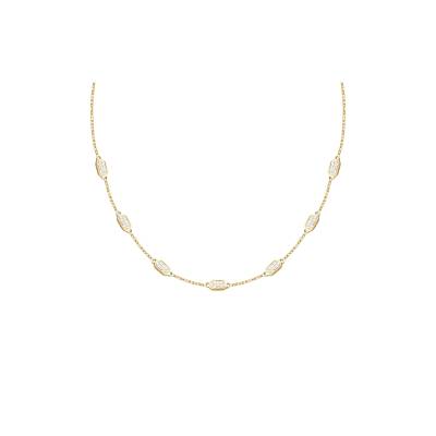 KARL LAGERFELD CRYSTALS Γυναικείο Κολιέ Χρυσό Με Πέτρες