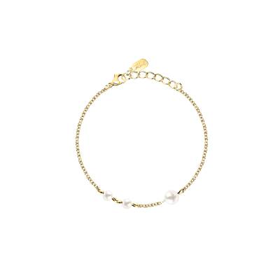 KARL LAGERFELD PEARL Γυναικείο Βραχιόλι Χρυσό Με Πέρλες