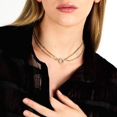 KARL LAGERFELD CRYSTALS Γυναικείο Βραχιόλι Χρυσό Με Πέτρες