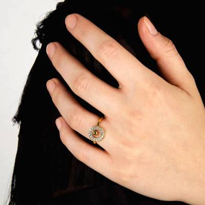 KARL LAGERFELD CRYSTALS  Γυναικείο Δαχτυλίδι Χρυσό Με Πέτρες