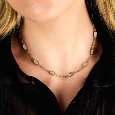 KARL LAGERFELD CRYSTALS Γυναικείο Βραχιόλι Χρυσό Με Πέτρες