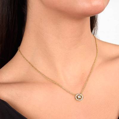 KARL LAGERFELD ILLUME Γυναικείο Κολιέ Ασημένιο Με Πέτρες