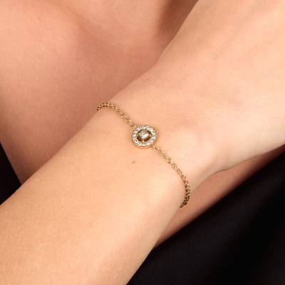 KARL LAGERFELD ILLUME Γυναικείο Βραχιόλι Χρυσό Με Πέτρες