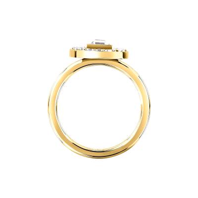 KARL LAGERFELD BOND PAVE Γυναικείο Βραχιόλι Χρυσό Με Δύο Κρικάκια Με Πέτρες