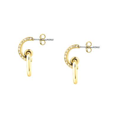 KARL LAGERFELD BOND PAVE Γυναικεία Σκουλαρίκια Χρυσά Με Πέτρες