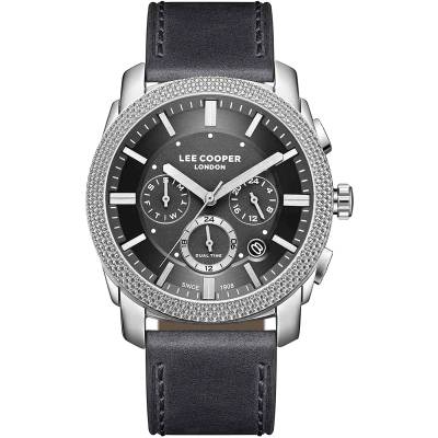Ρολόι Lee Cooper με Μαύρο Δερμάτινο Λουράκι LC08178.399